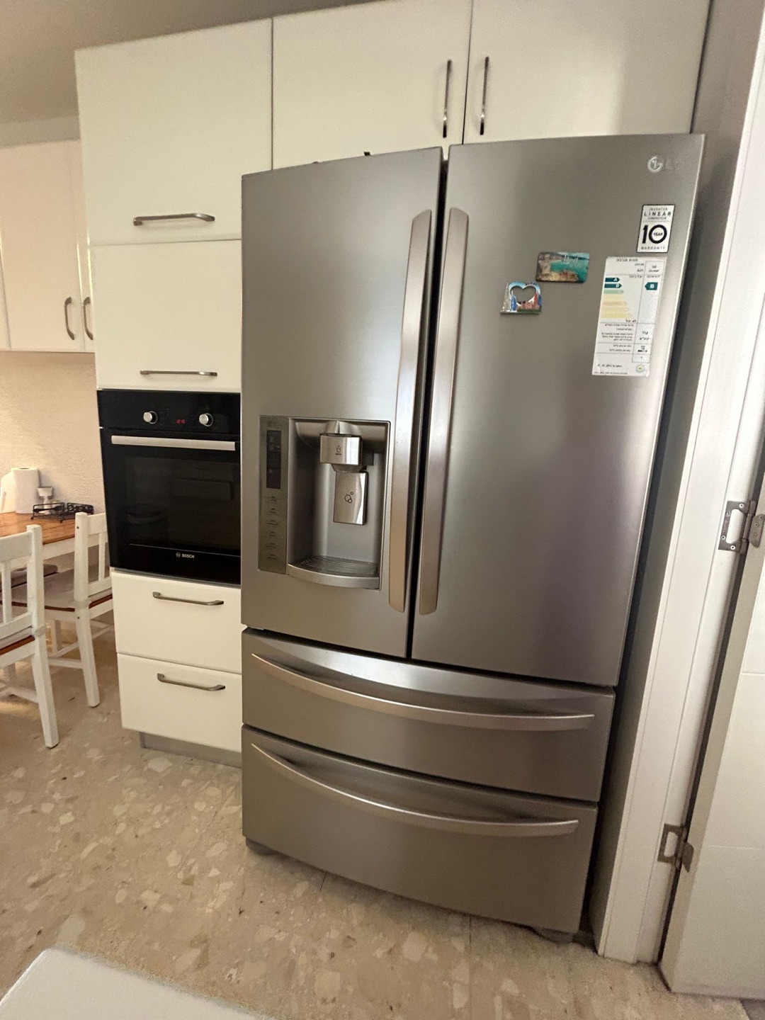 מקרר של חברת LG 800 ליטר שמור כחדש
