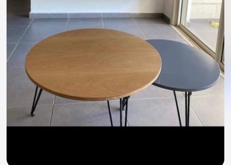 זוג שולחנות סלון מצב חדש