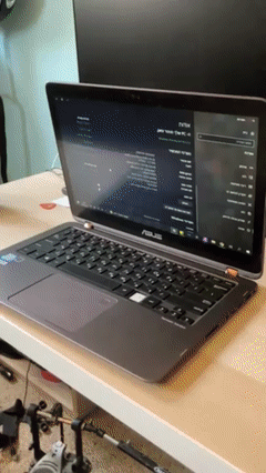 מחשב נייד חזק Asus notebook ux360u pc i5 7th gen 8 ram 256 gb ssd מתקפל 360* מצב טאבלט (ש…