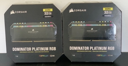 זיכרונות: Corsair Dominator Platnium 4X16 5600Hz DDR5