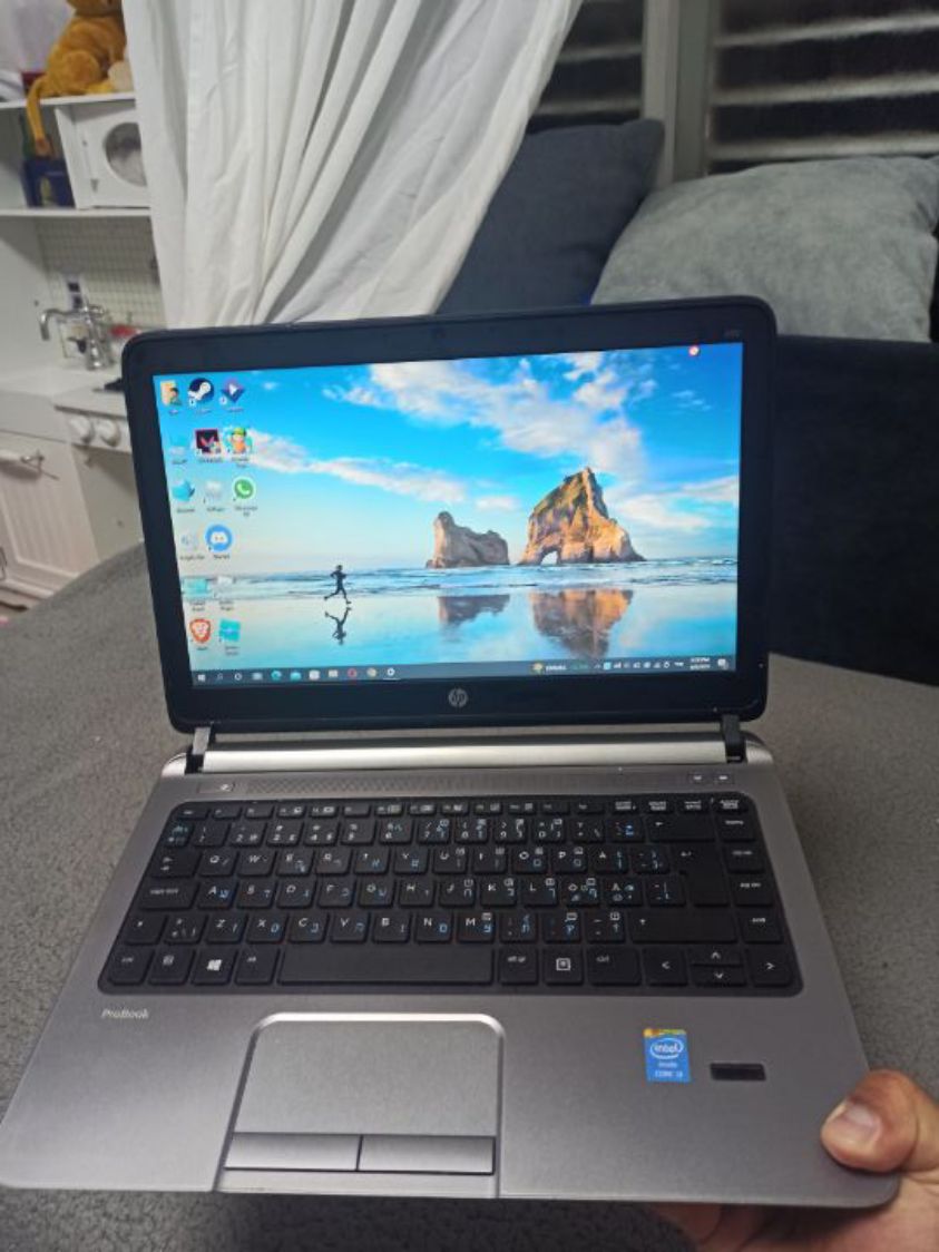 מחשב נייד מחודש * מסך "14 HP ProBook 430 G1 Core i3 4GB 128GB SSD Windows 10 Pro - סוללה+…