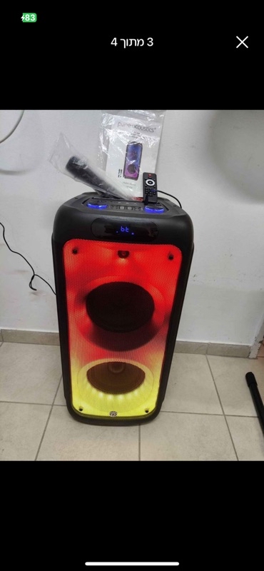 למכירה בידורית קריוקי pure acoustic נטענת עם סוללה חזקה מאוד