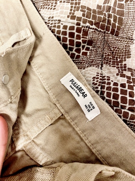 מכנסי ג׳ינס PULL&BEAR, חדש, מידה 38