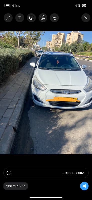 למכירה יונדאיI25 מודיל 2018 מצב מעולה