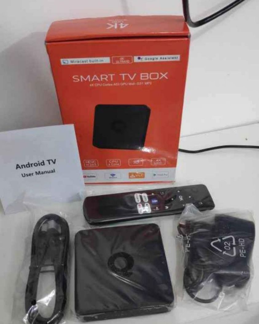 🔥Streamer Android 10 4K HD איכות סטרימר חדש בקרטון 4K הופך טלויזיה רגילה לחכמה Smart ТВ…