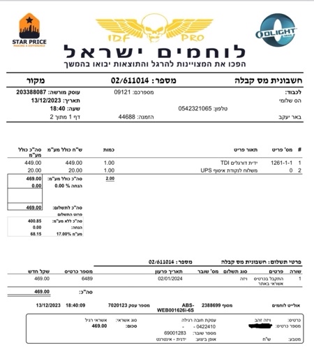 ידית הסתערות עם דורגלים