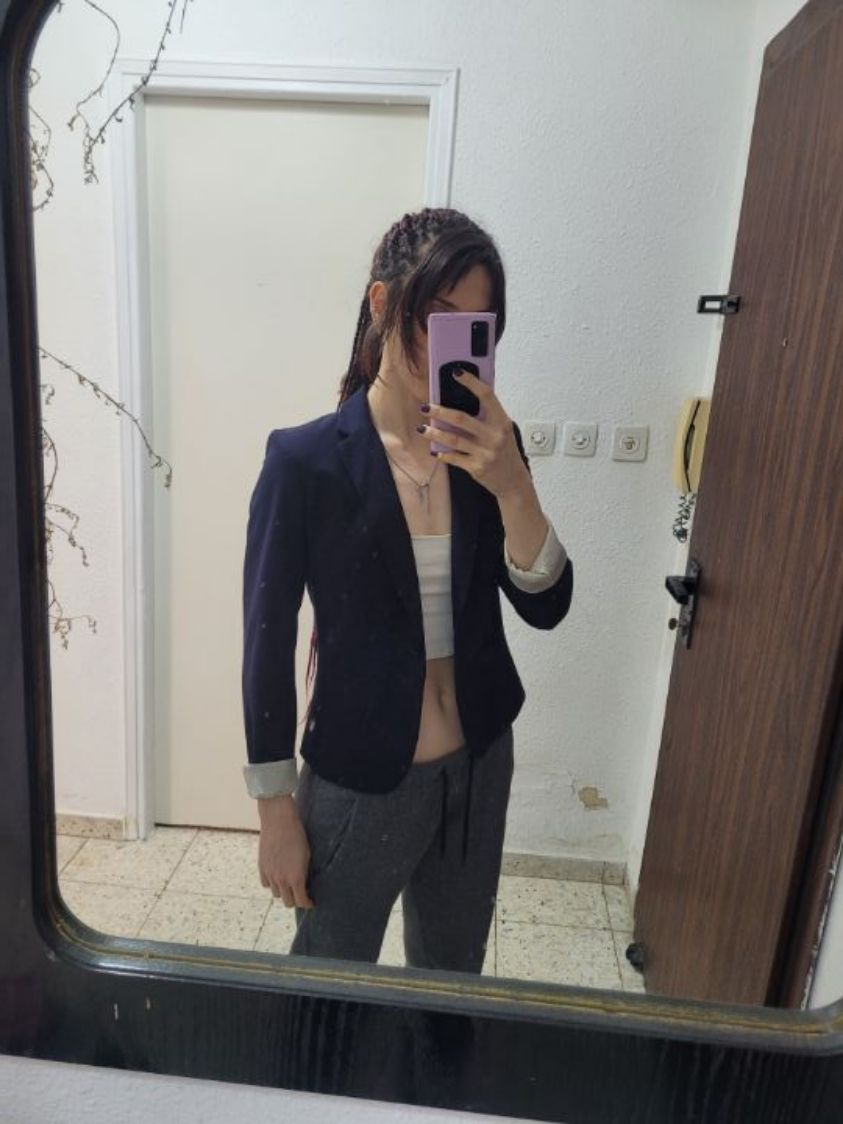 ז'קט בלייזר כחול כהה מידה S / 36