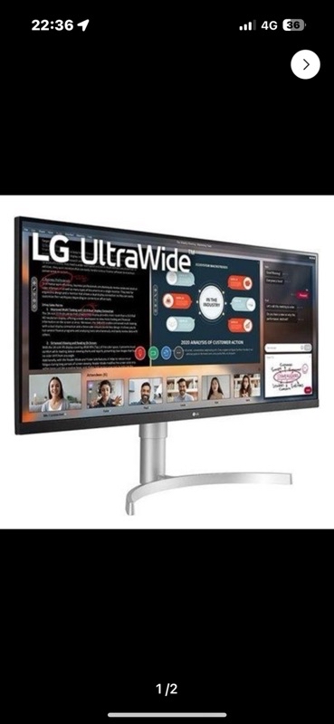 מסך lg 34 inch