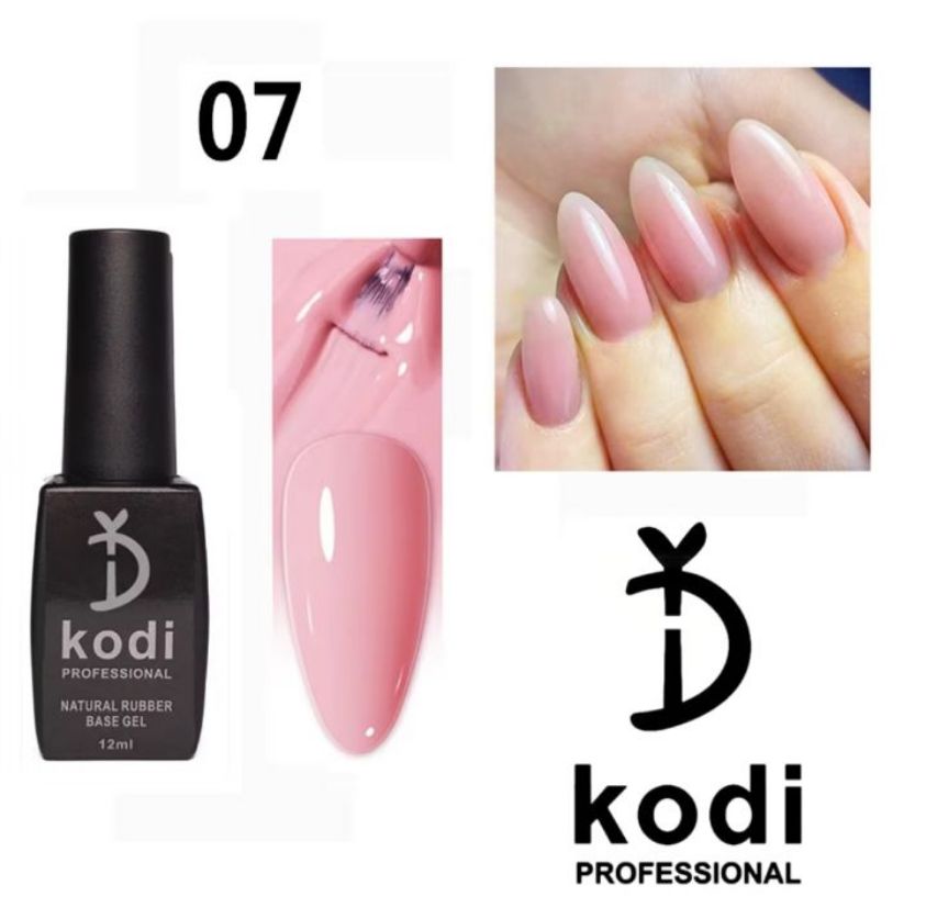 ‏YD KODI PROFESSIONAL 12 מ"ל טבעי בסיס ג'ל 2 ב-1 מבריק בסיס הסוואה ג'ל לק UV בקבוק פלסטיק…