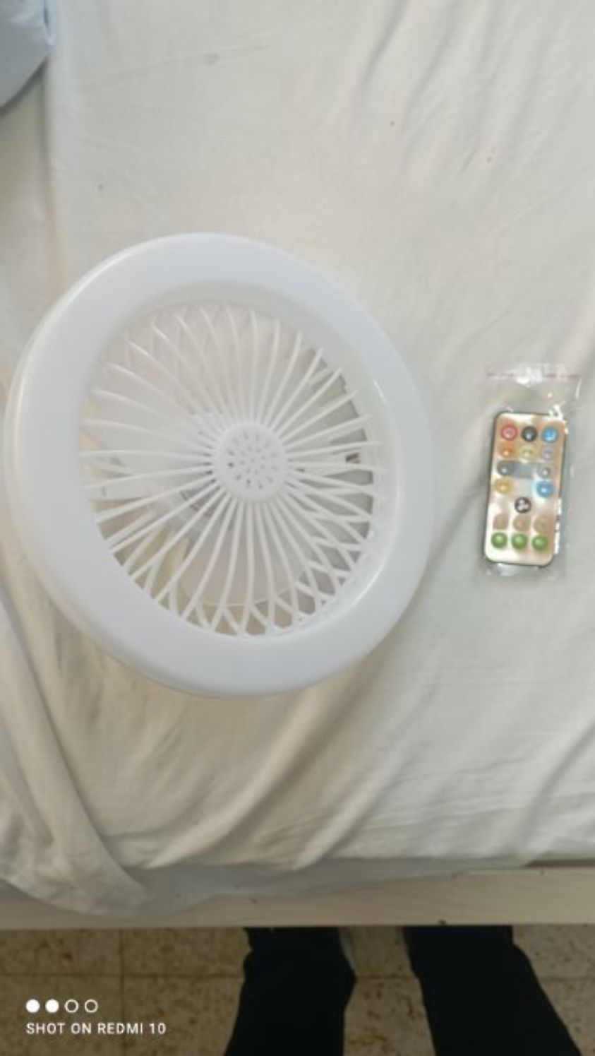 מאוורר מנורה 30w שלושה סוגי אור טיימר שלט רחוק