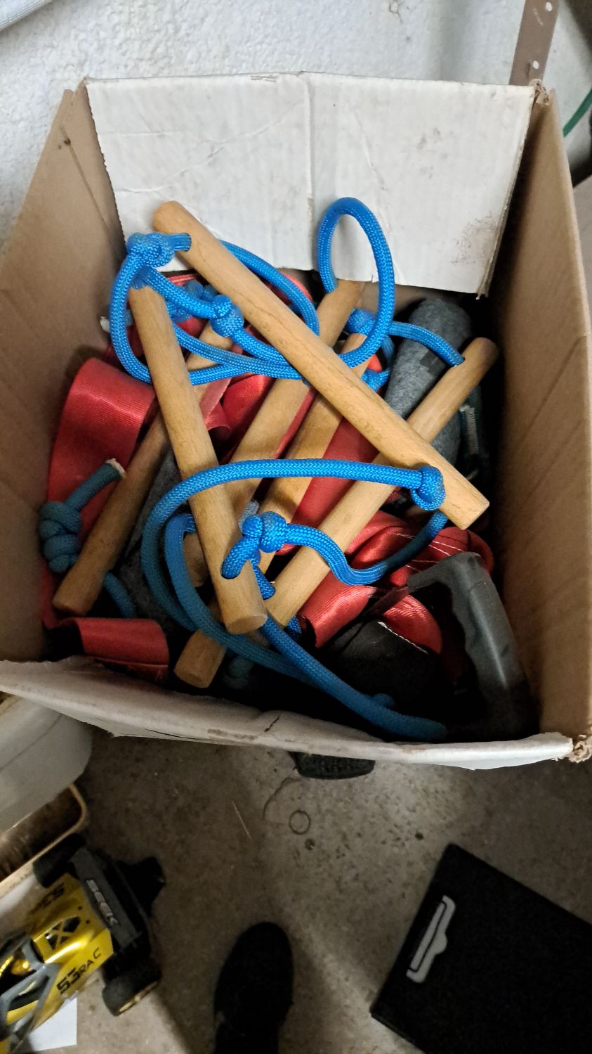 מתקן נינגה לילדים מתאים לגינה עם סולם
