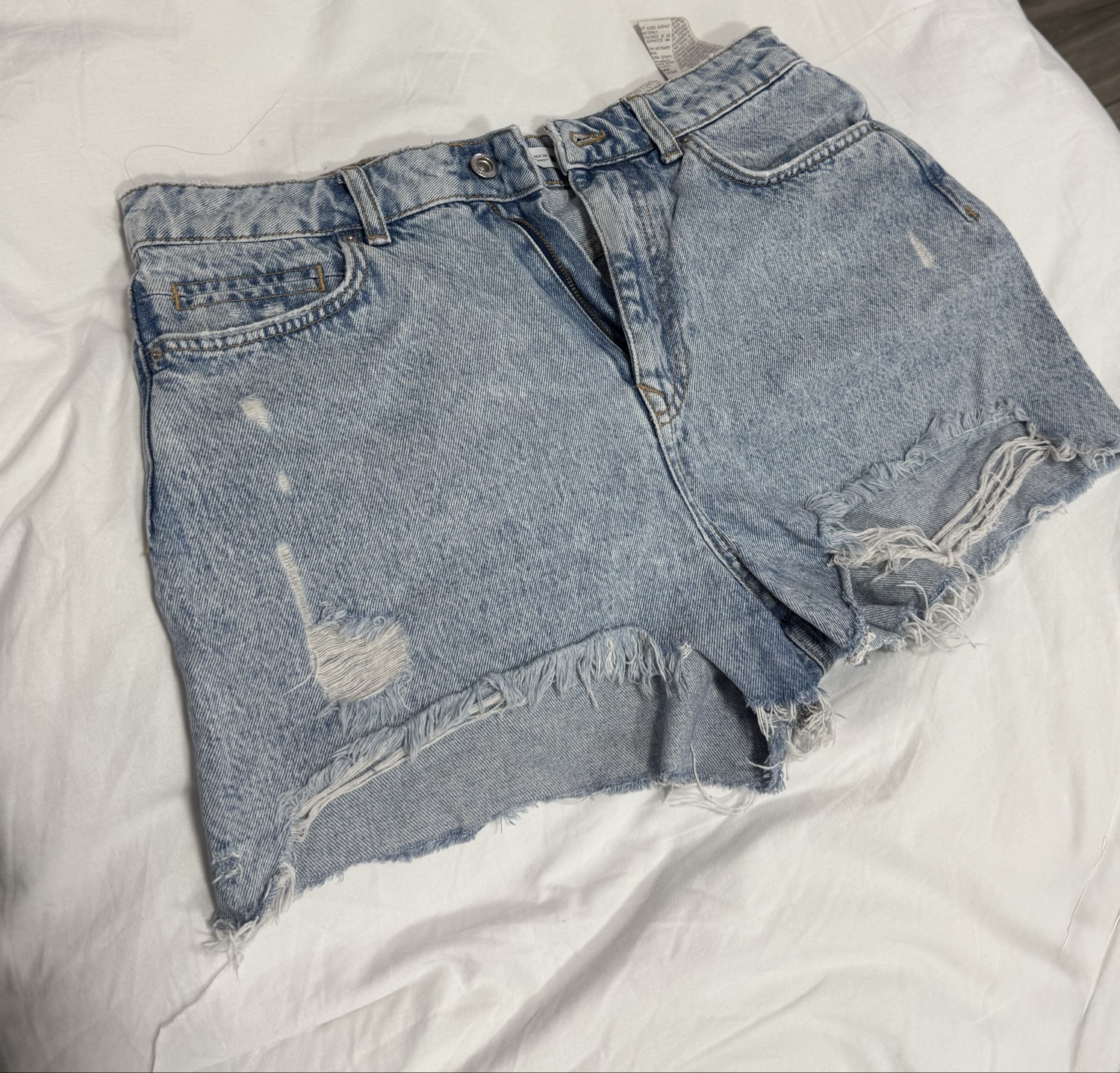 מכנסי דנים לנשים של zara גזרה גבוהה מידה 40