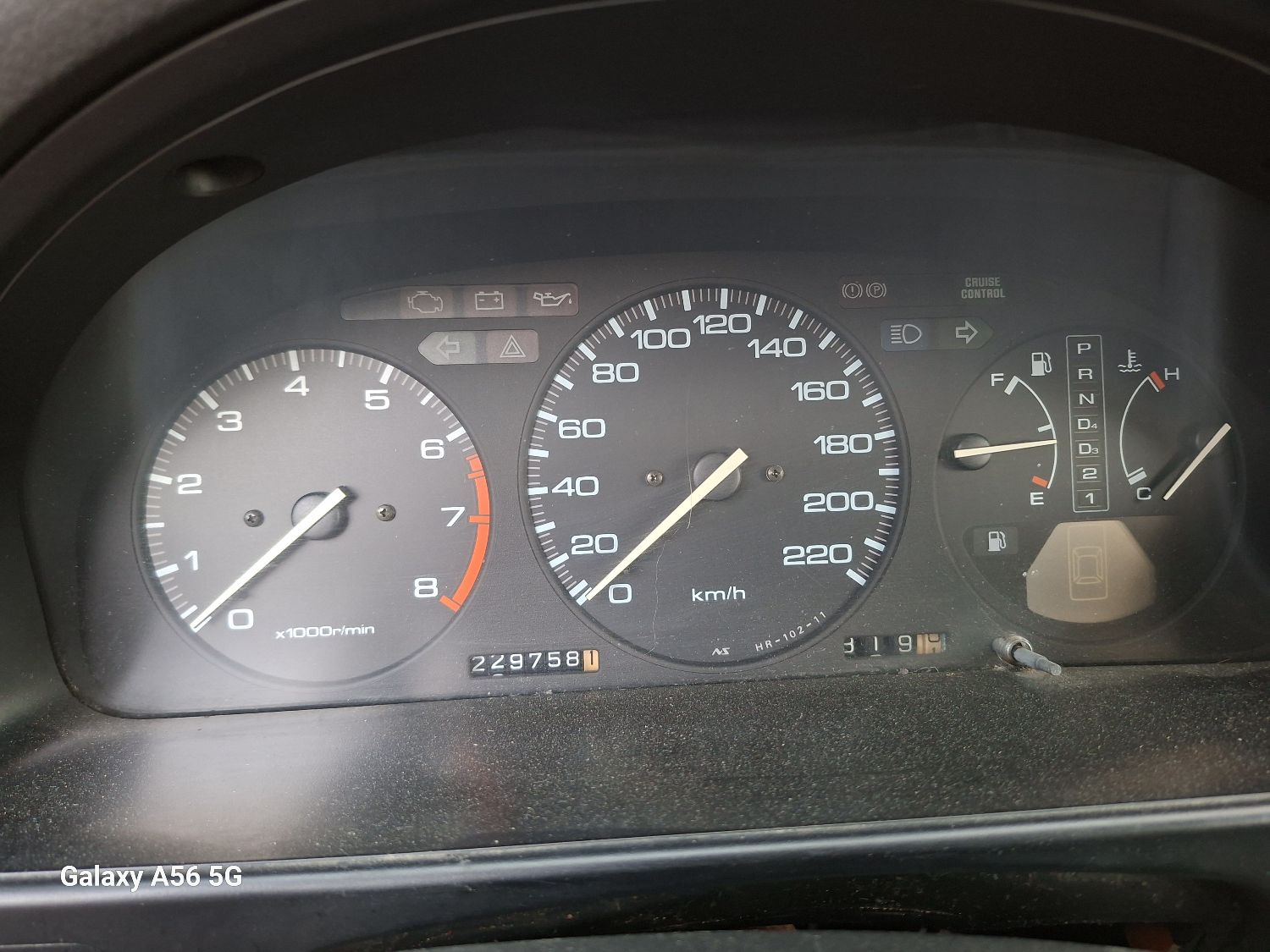 רכב הונדה אקורד EX שנת 1992 - רכב אספנות, יד ראשונה, בצבע שחור, שמורה ומטופלת, עוברת טסט…