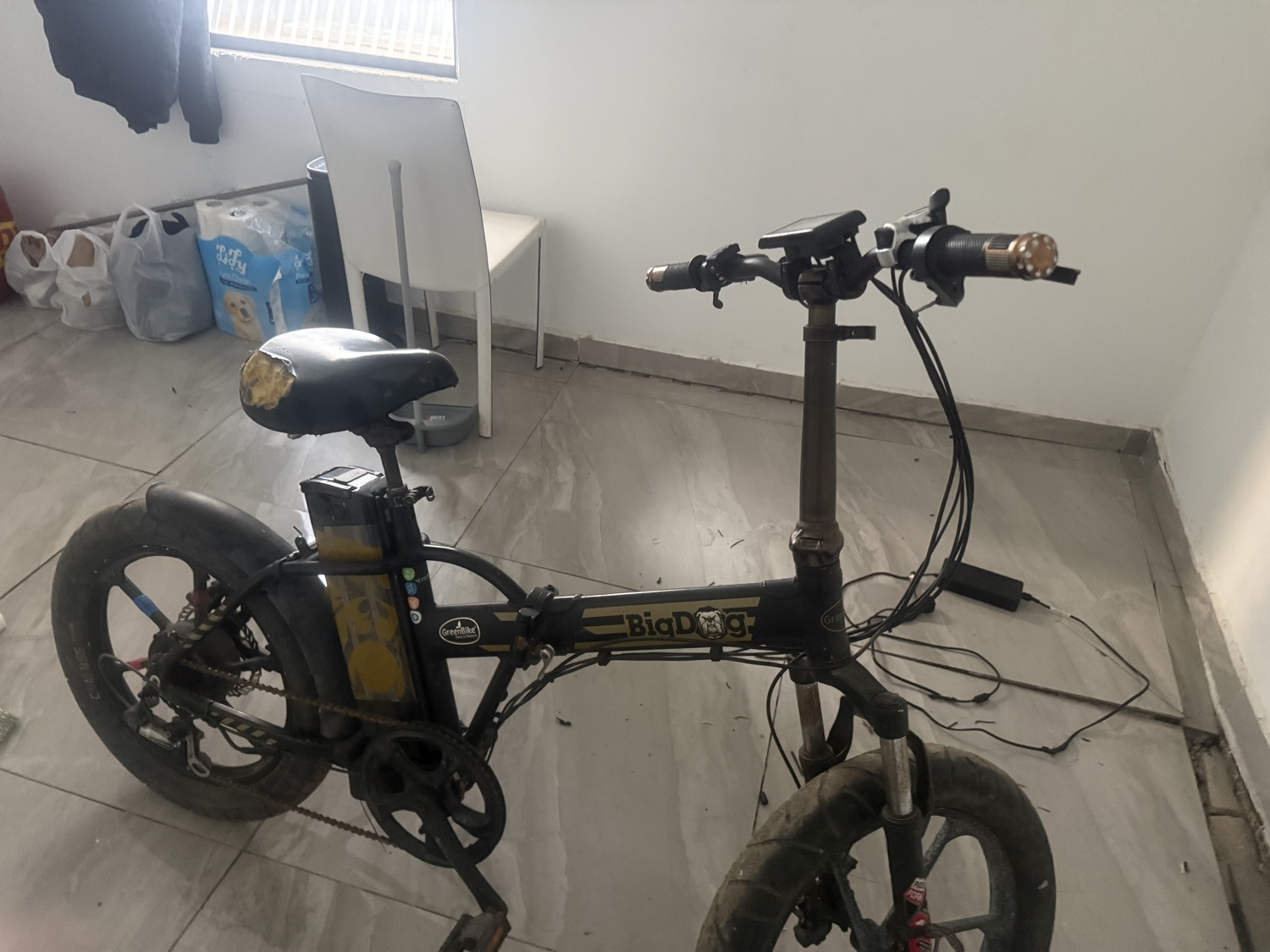 Golden Motorcyc