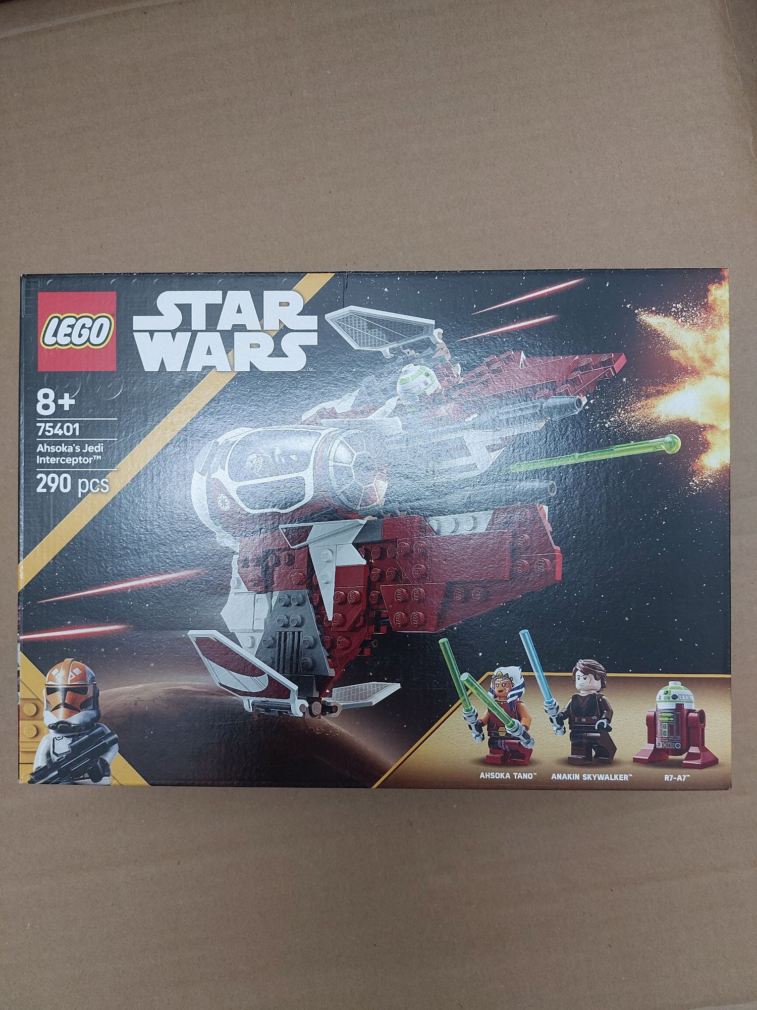לגו מקורי מסדרת Star Wars דגם 75401 - חללית של אסוקה טאנו - Ahsoka's Jedi Interceptor
