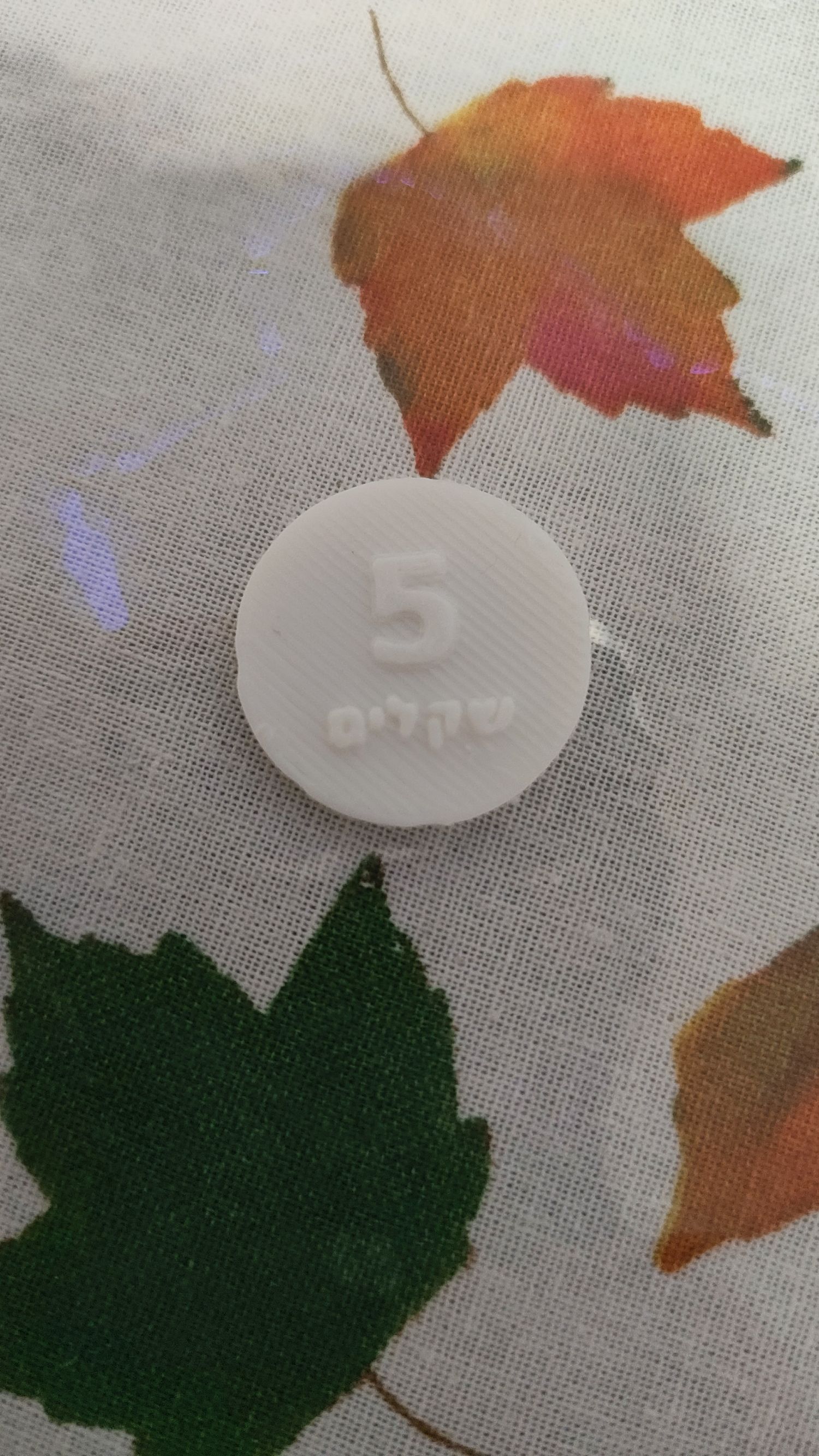 5 מטבעות לעגלת סופר בצורה של 5 שקל